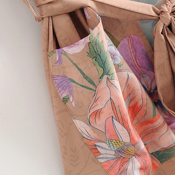 🔥LAST 1🔥NWT LIGHTWEIGHT PEACOCK PRINT BOHO KIMONO - Picture 6 of 12